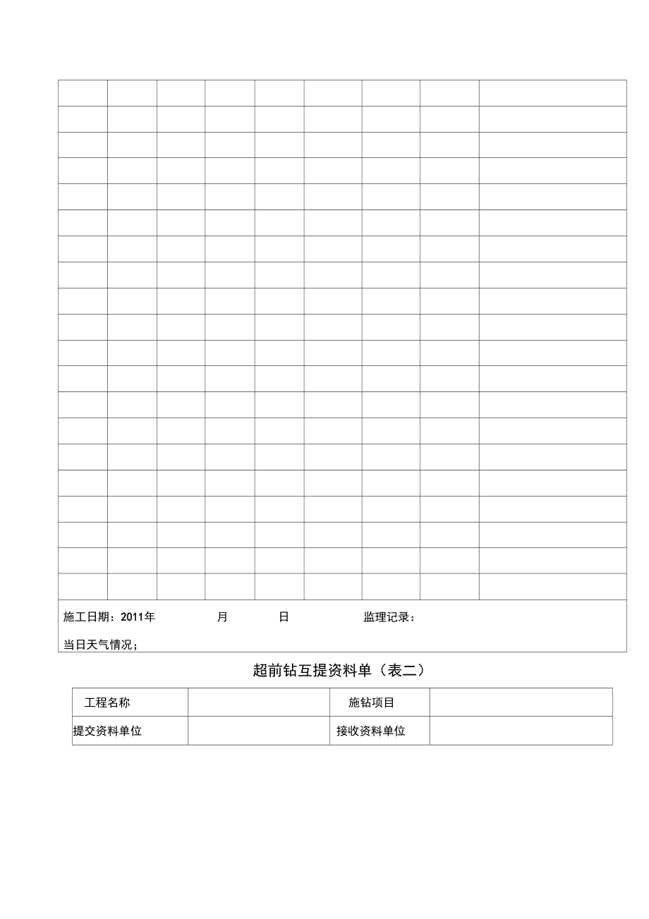 挖孔桩超前钻施工监理细则.doc