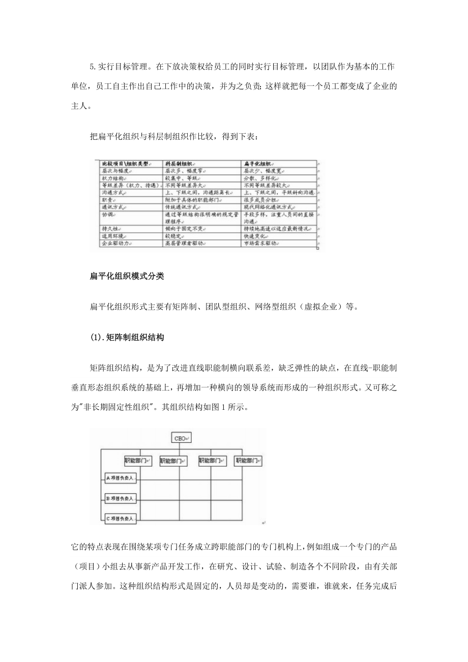 什么是扁平化组织精编版.doc