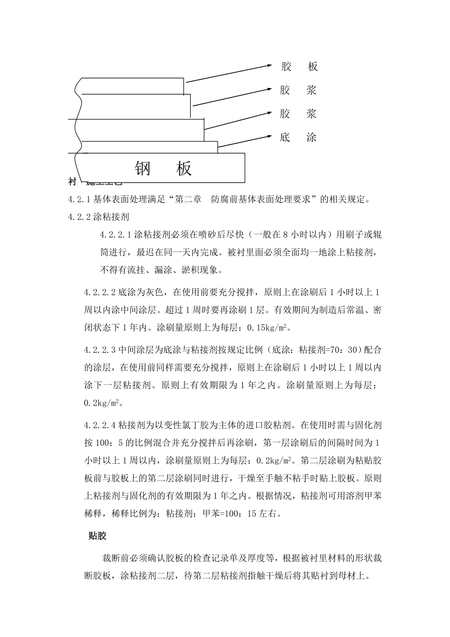 脱硫吸收塔防腐工艺质量标准.doc