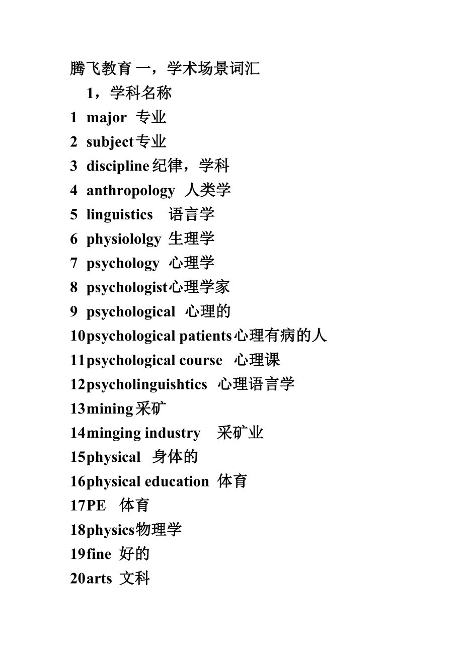 腾飞教育雅思单词.doc