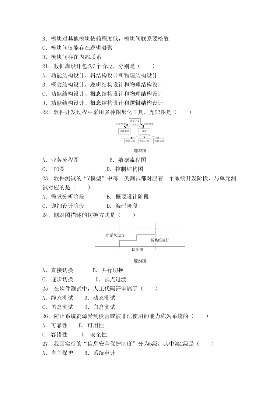 自考管理系统中计算机应用试题及答案版.doc