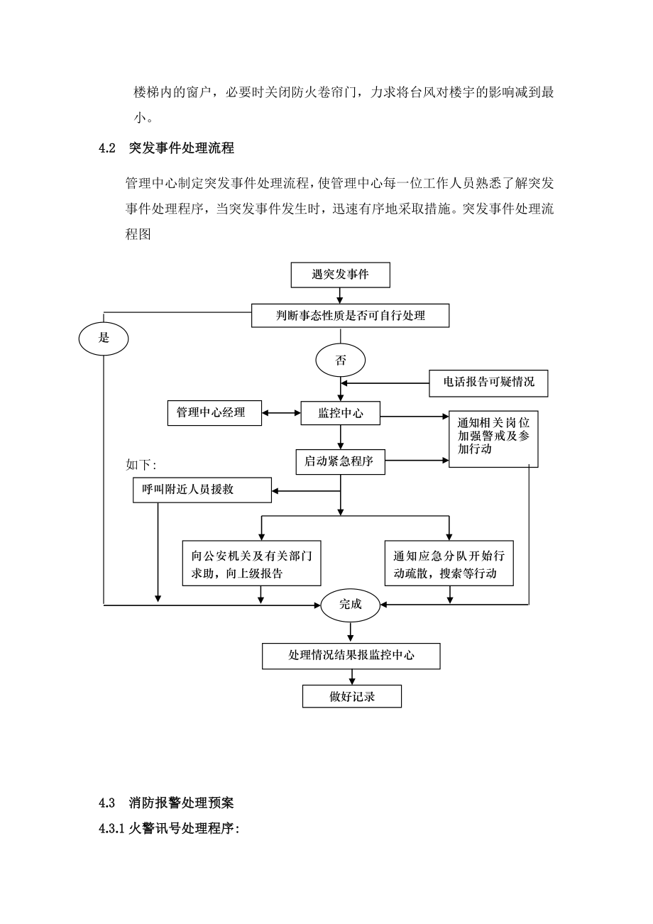 某商业写字楼物业公司物业管理应急预案.doc