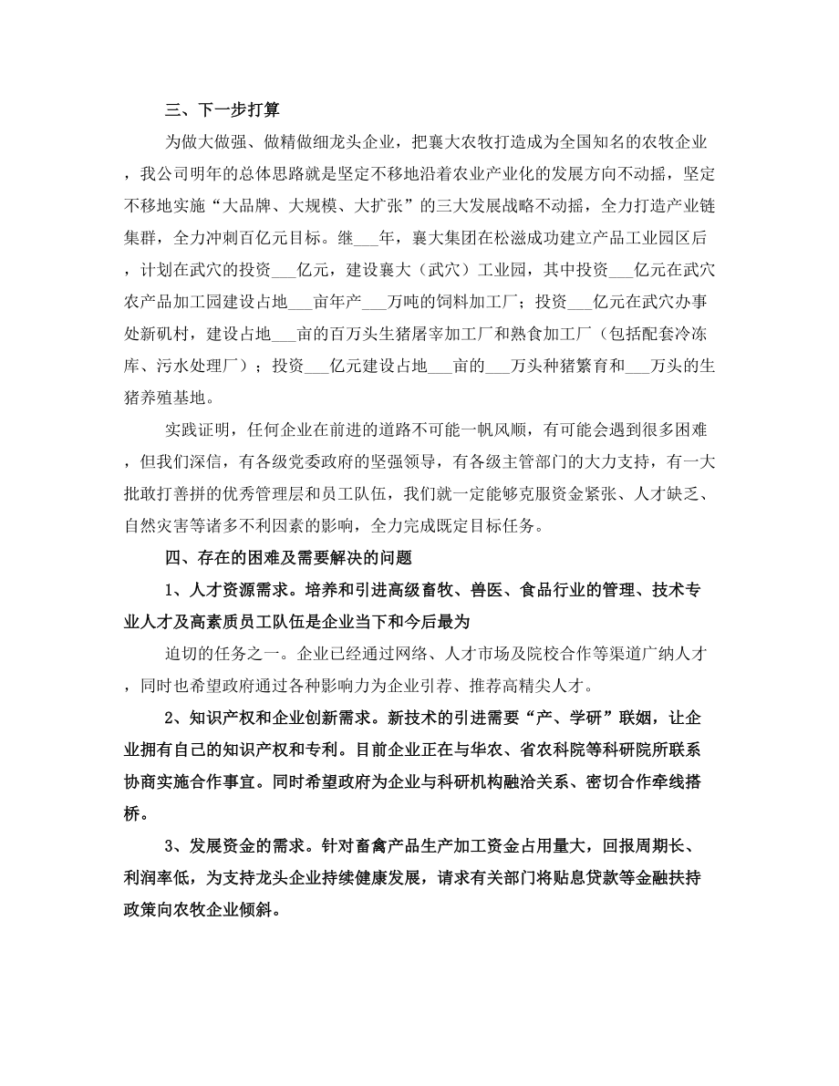 经济工作会议企业发言稿.doc