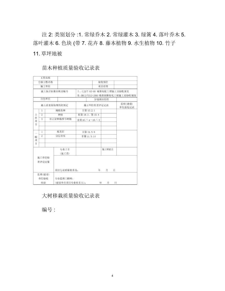 绿化工程验收表格.doc