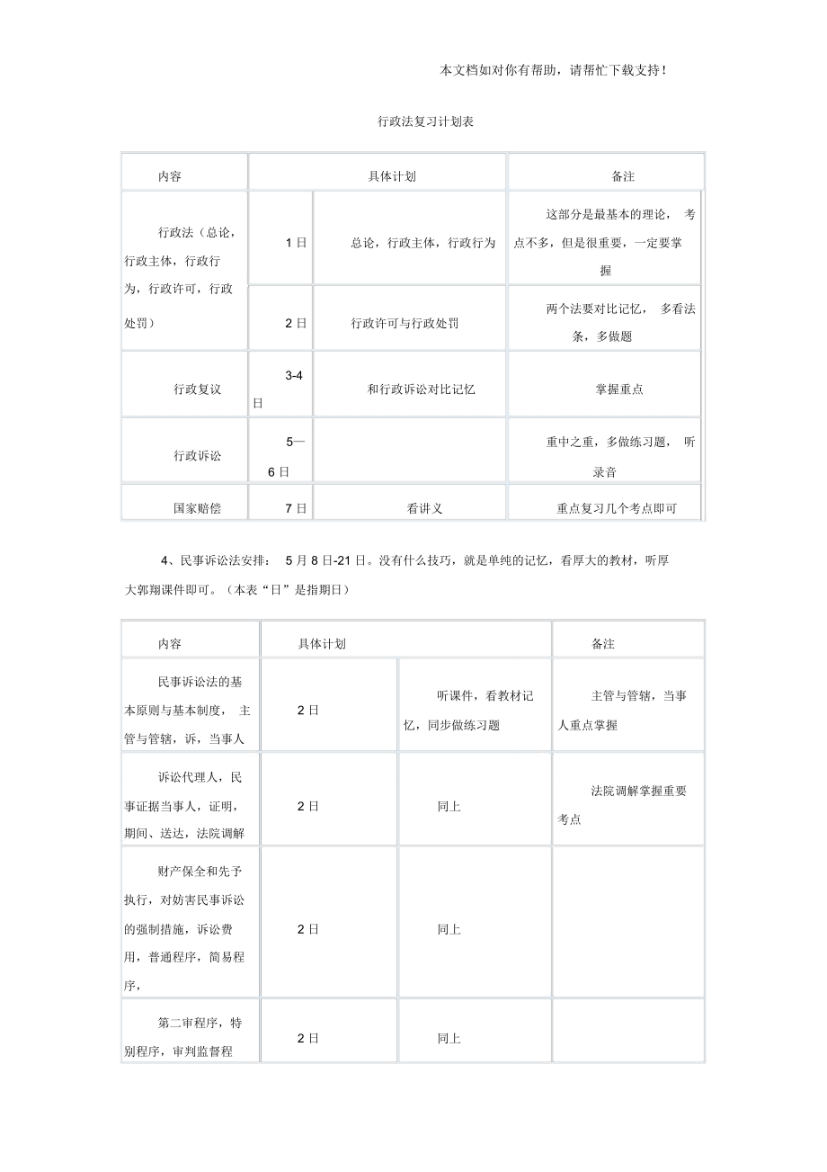 司法考试学习计划表.doc