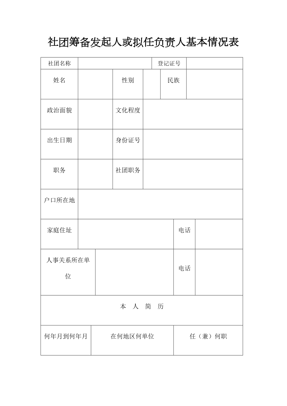 社团发起人基本情况表精选文档.doc