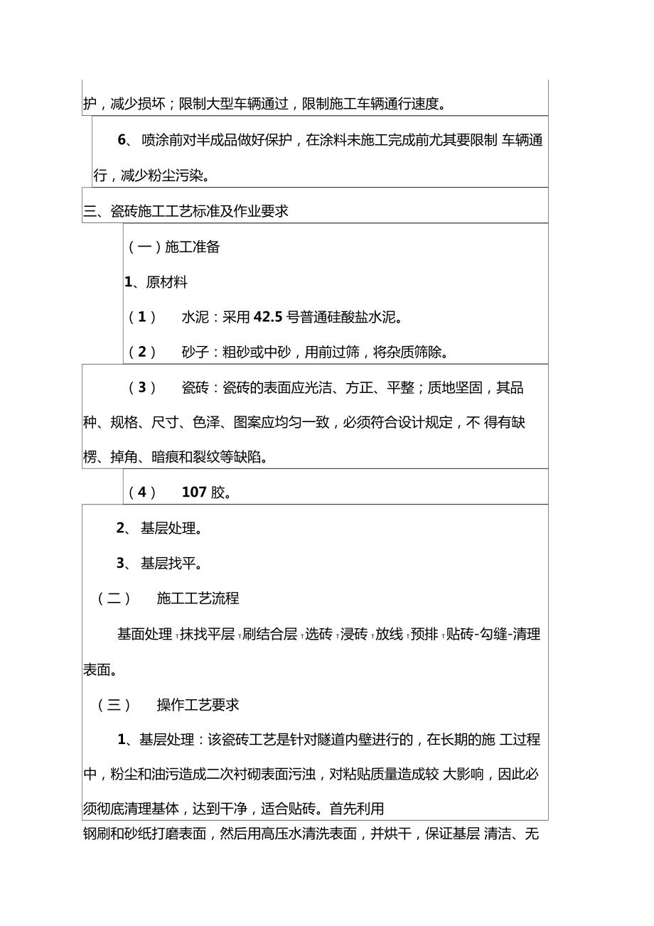 隧道装饰技术交底.doc