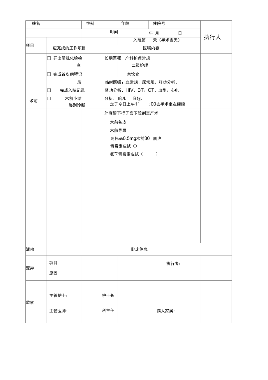 剖宫产临床路径.doc