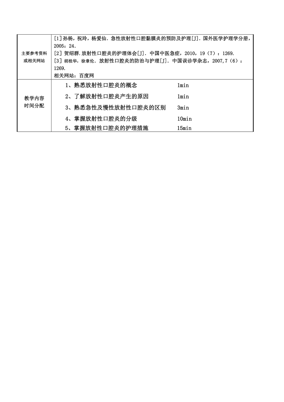 放射性口腔炎的护理教案.doc