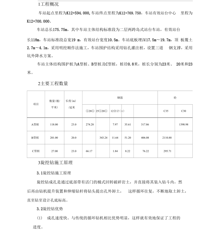 围护桩施工规划方案x.doc