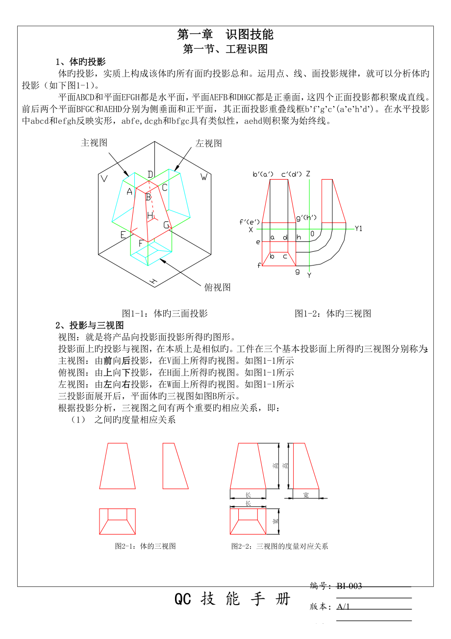 机械加工行业质量检验技能标准手册.doc