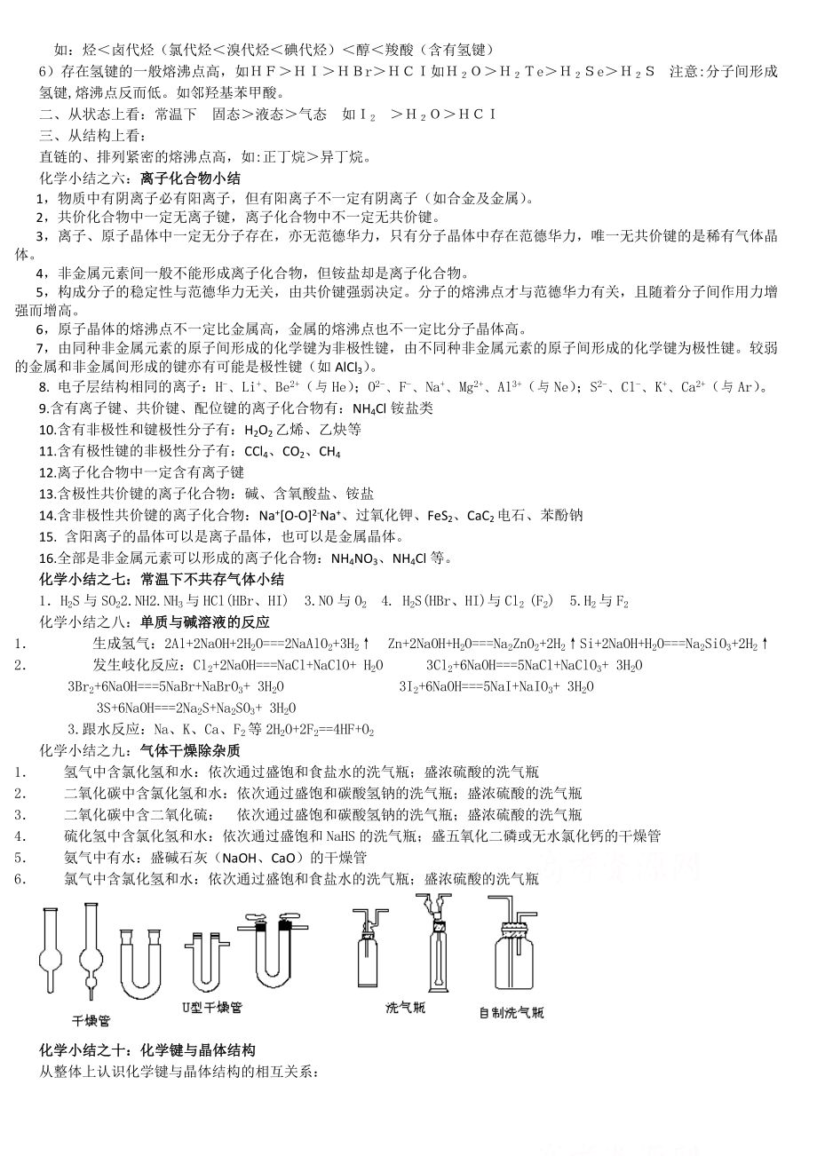 高一化学知识点整理(精).doc