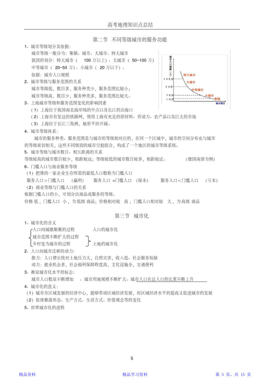 高中地理必修二知识点归纳全.doc