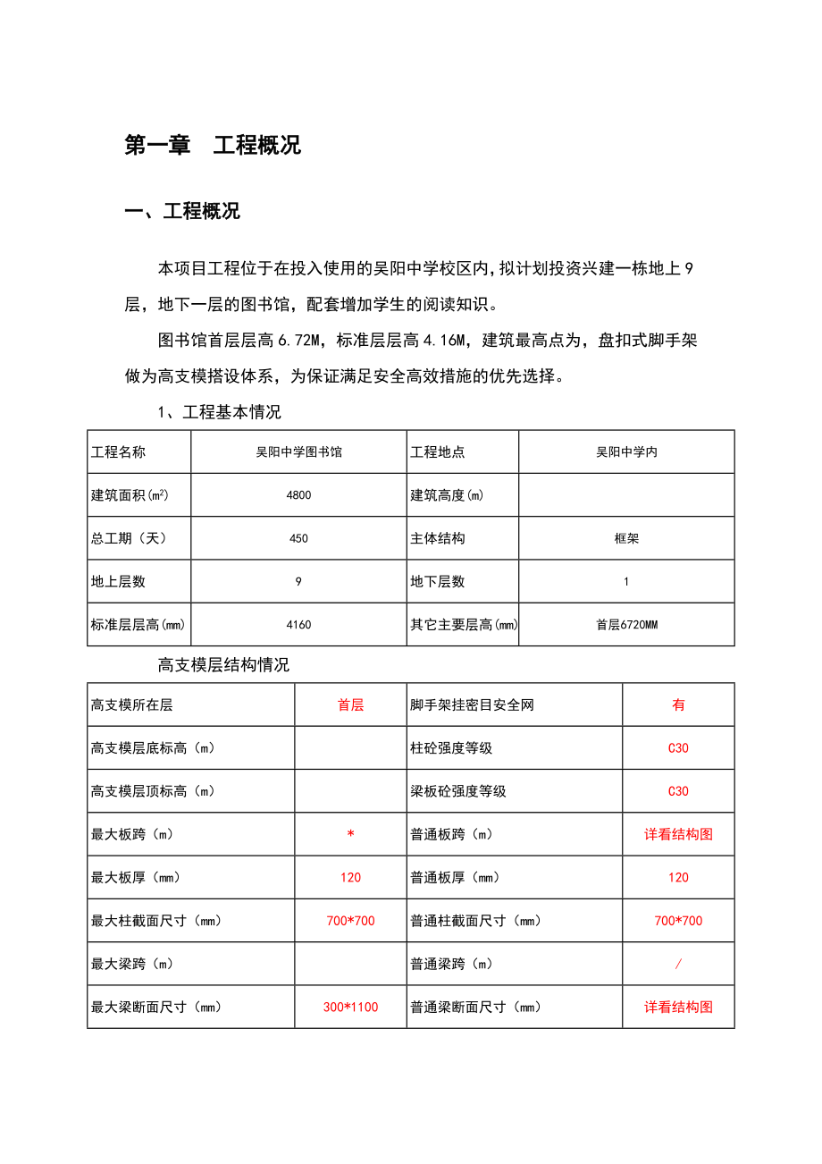 盘扣式(承插式)高支模施工方案.doc