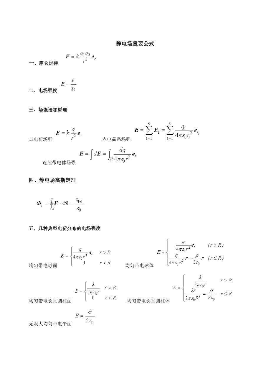 大学物理定律公式学习总结.doc