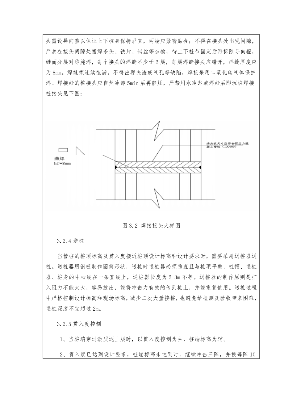 锤击沉桩技术交底.doc