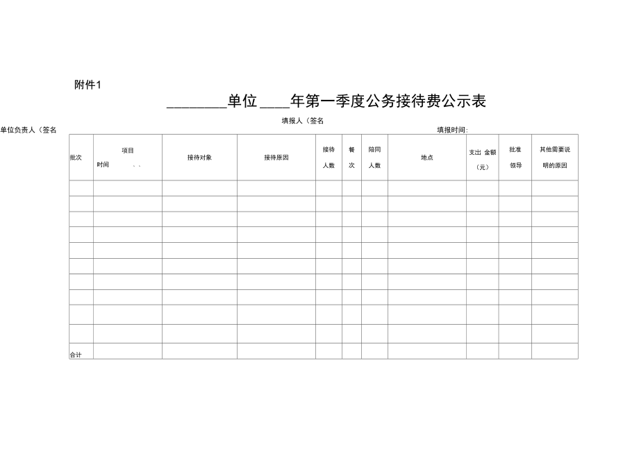 公务接待表格模板.doc