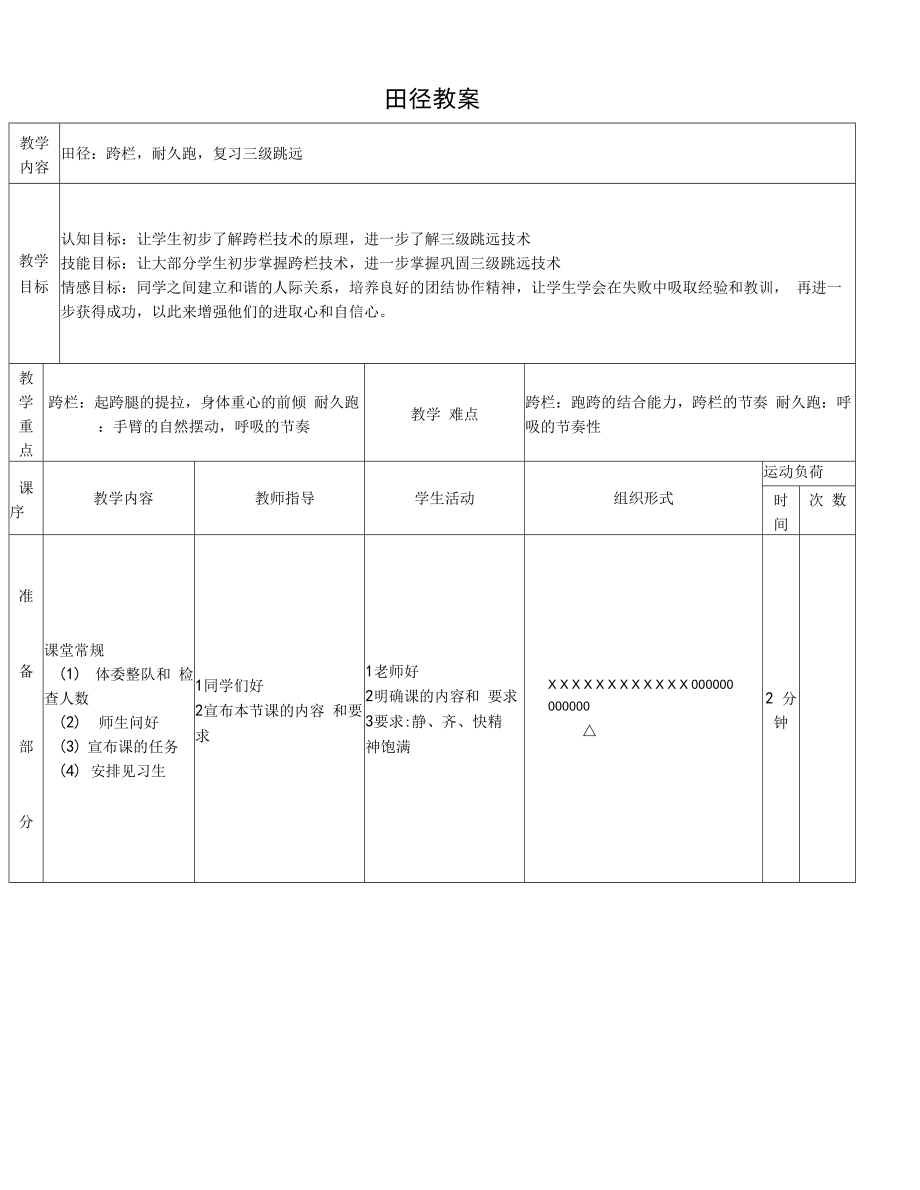 田径教案跨栏.doc