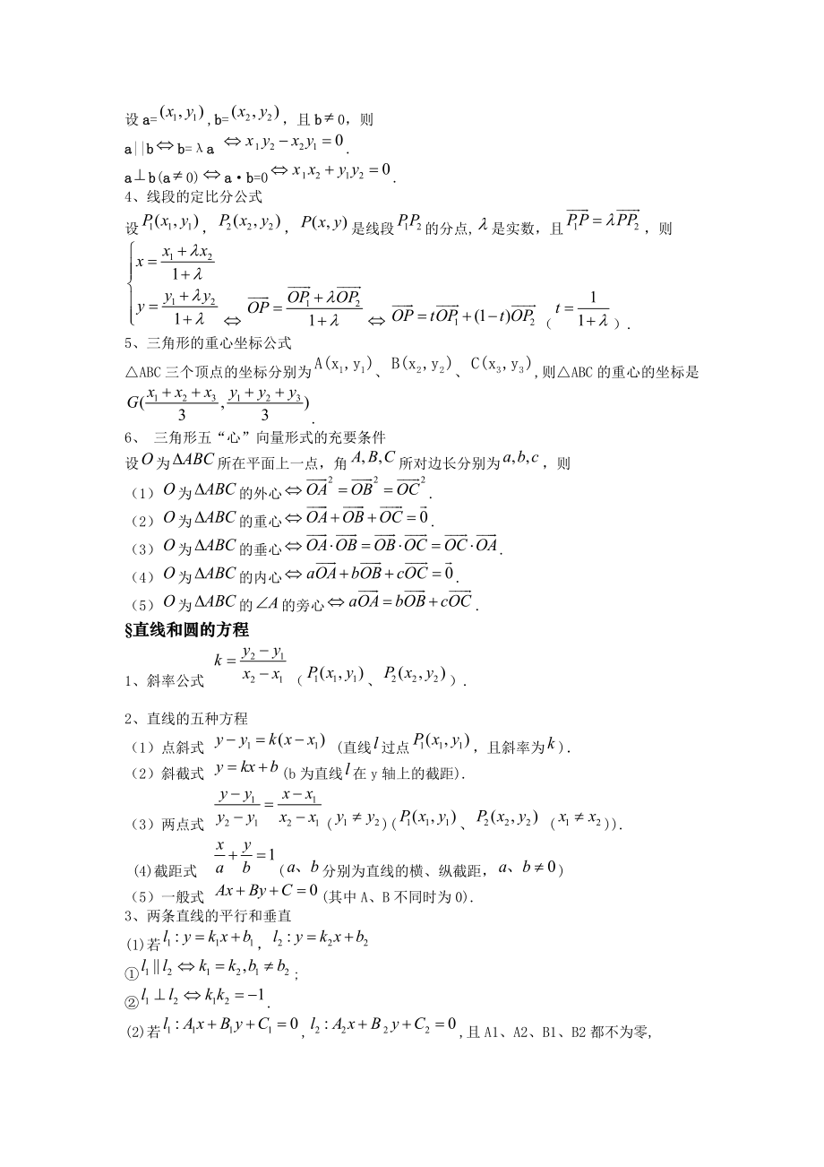 高中数学公式大全最新整理版.doc