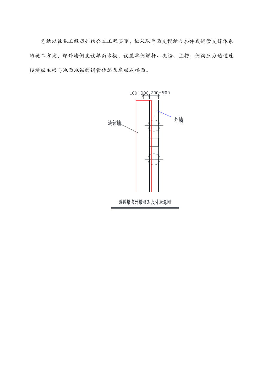 地下室外墙模板单边加固专项施工方案及对策.doc