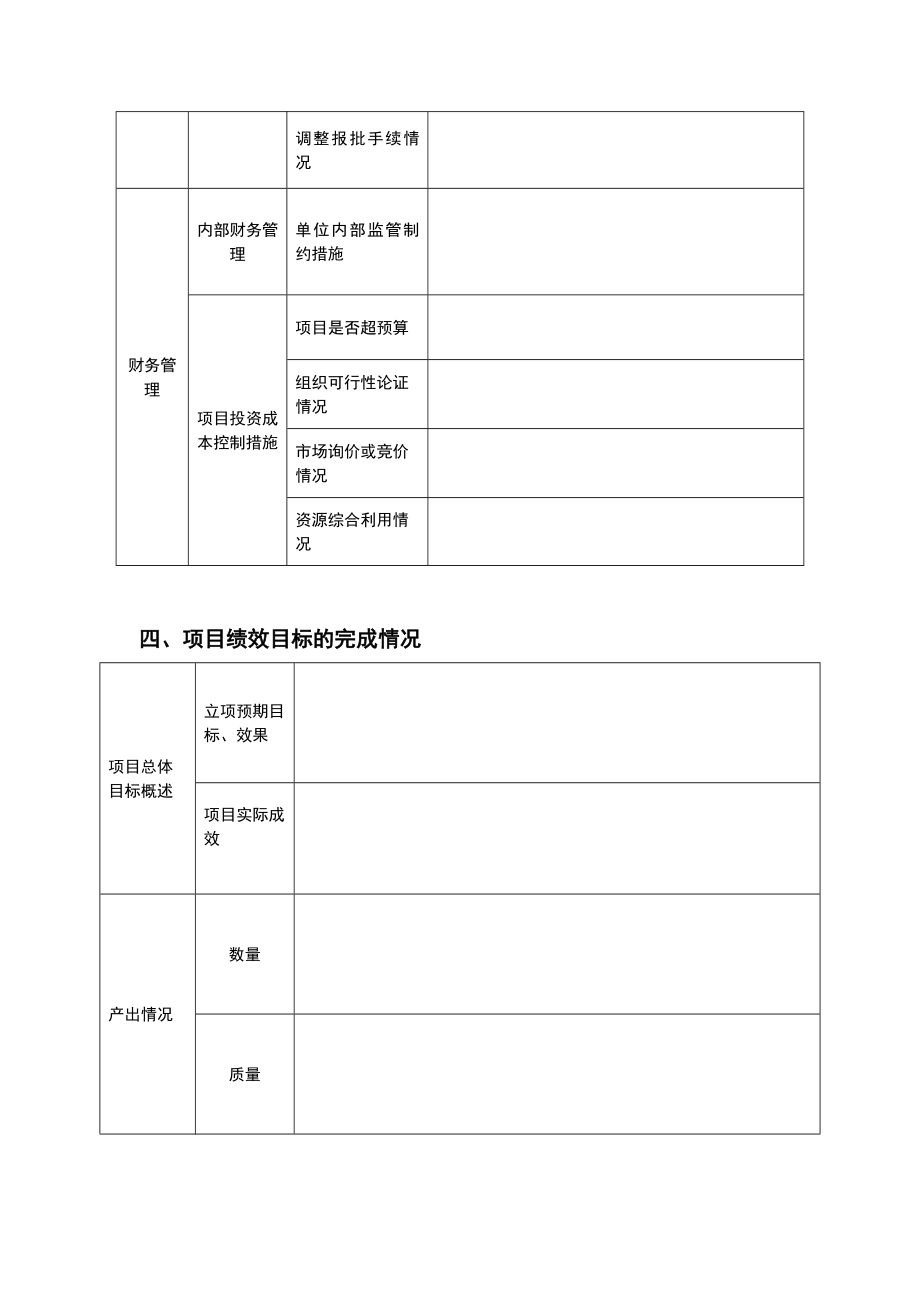 项目(用款)单位项目绩效自评表.doc