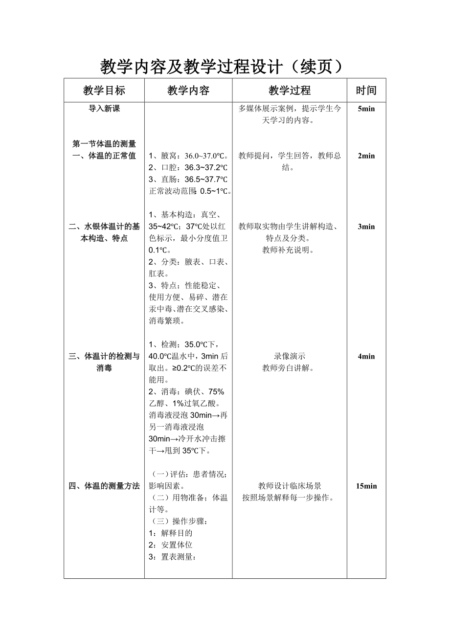 护理常识教案常用护理技术教案.doc