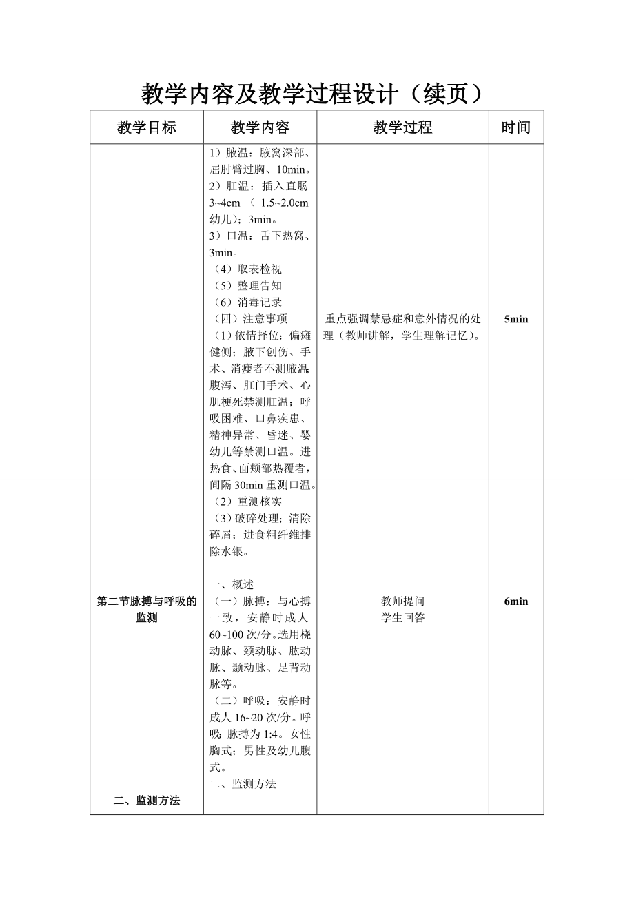 护理常识教案常用护理技术教案.doc