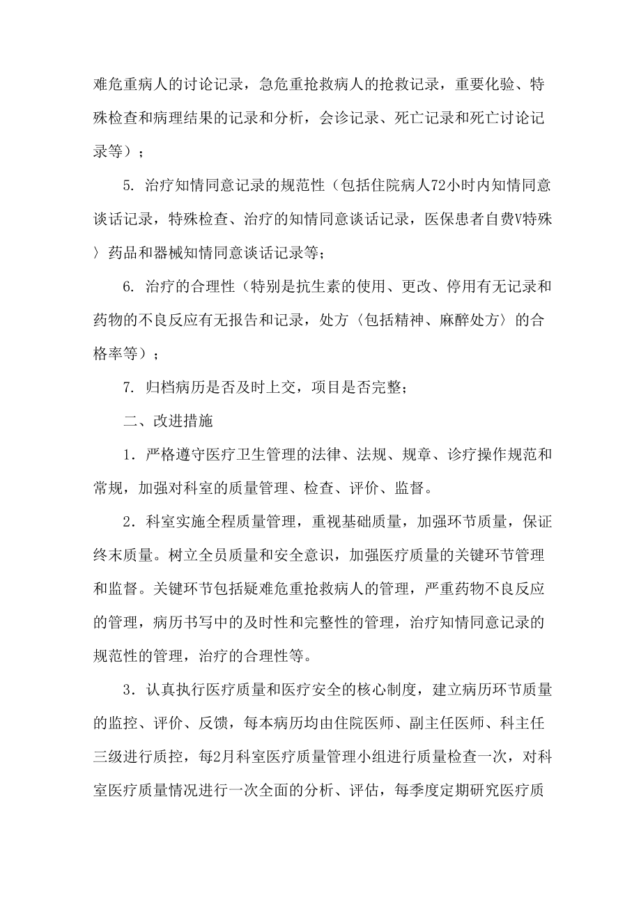 骨科医疗质量安全管理与持续改进实施方案.doc