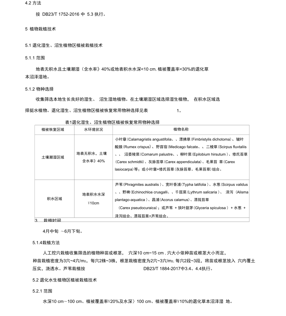 退化草本沼泽湿地植被恢复技术规程.doc