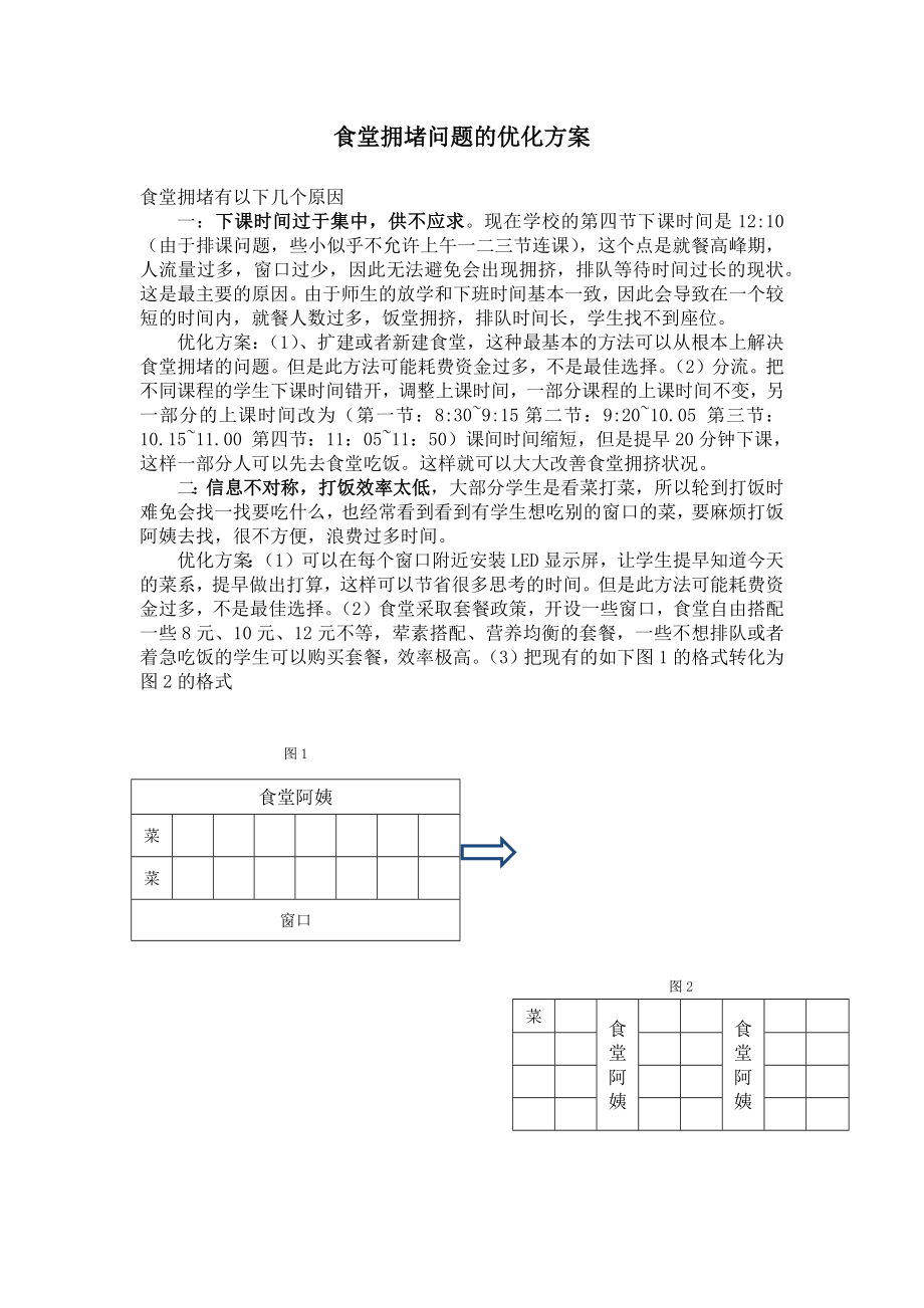 食堂拥堵问题解决方案.doc