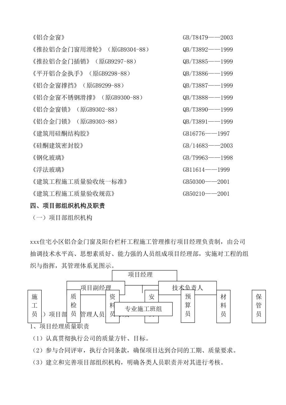 铝合金门窗阳台栏杆施工组织设计.doc