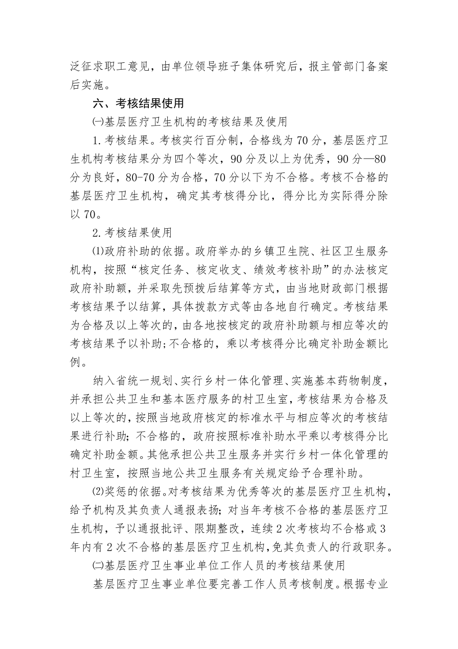 】山东省基层医疗卫生机构绩效考核办法.doc