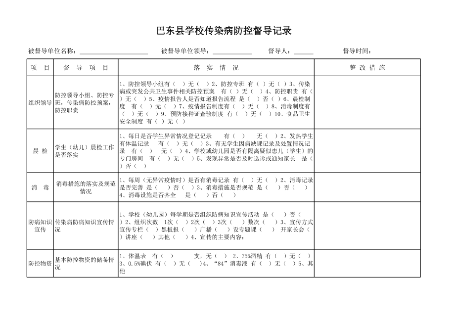 学校传染病督导记录.xls