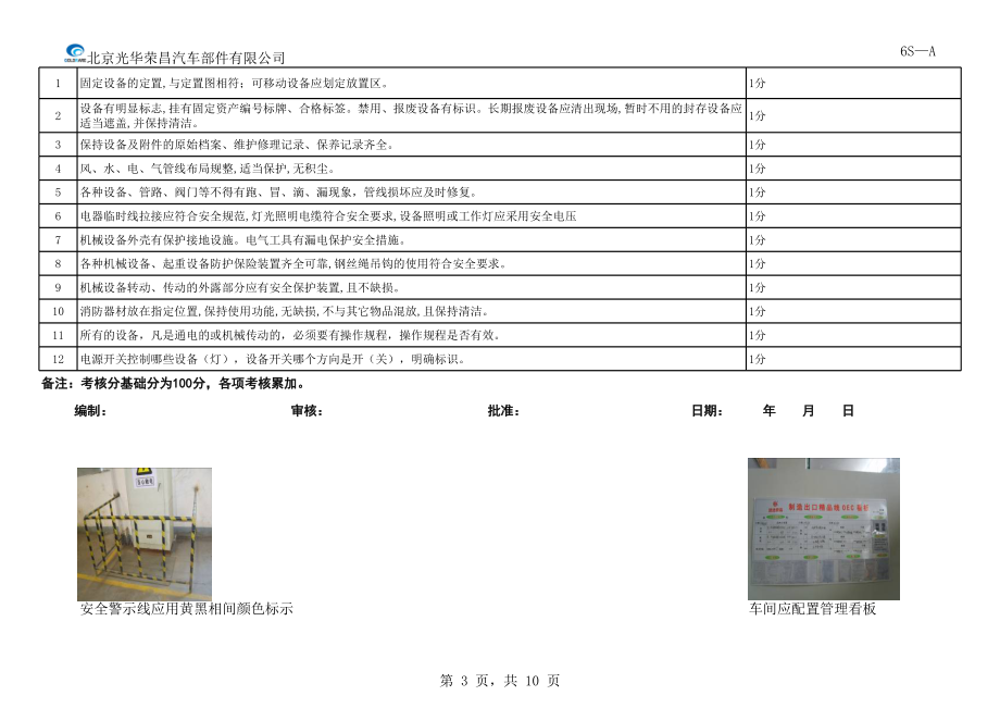 6s管理考核评分标准.xls