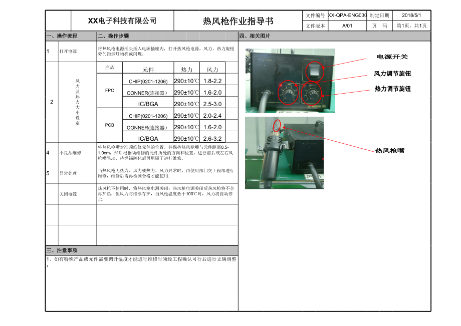 热风枪作业指导书.xls