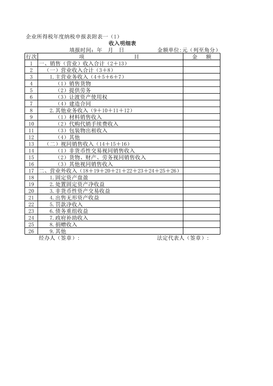 企业所得税申报表 (3).xls