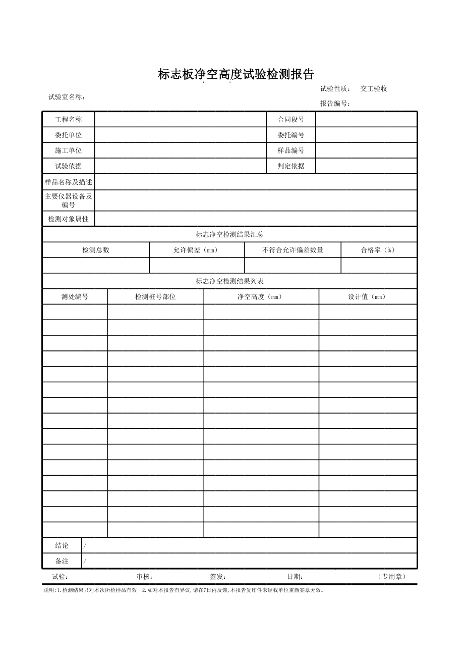 交安工程全套试验检测报告样表.xls