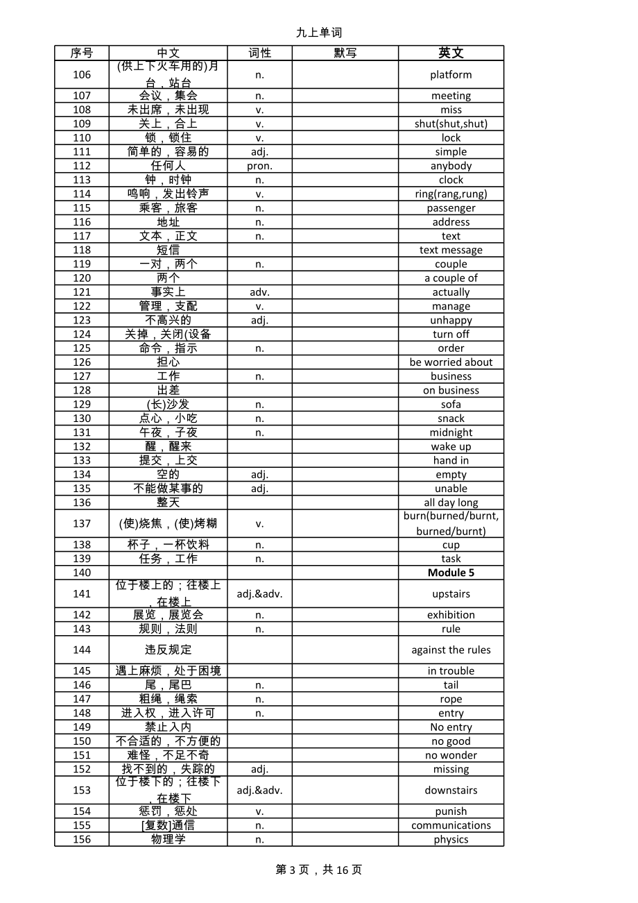 外研社九年级上册单词 (2).xls