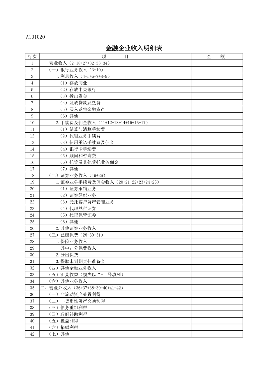 2014企业所得税年度申报表.xls