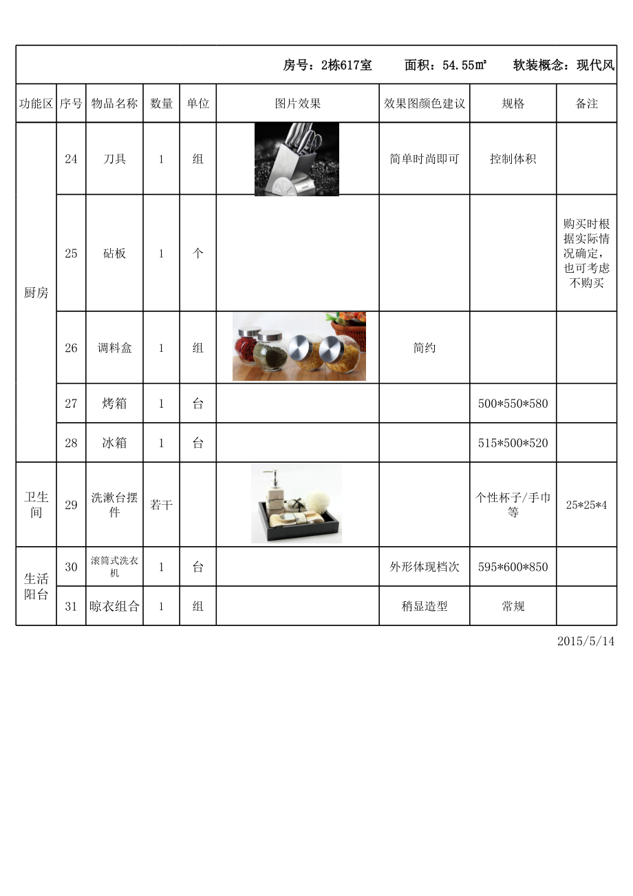 样板房物料清单.5.28ok.xls