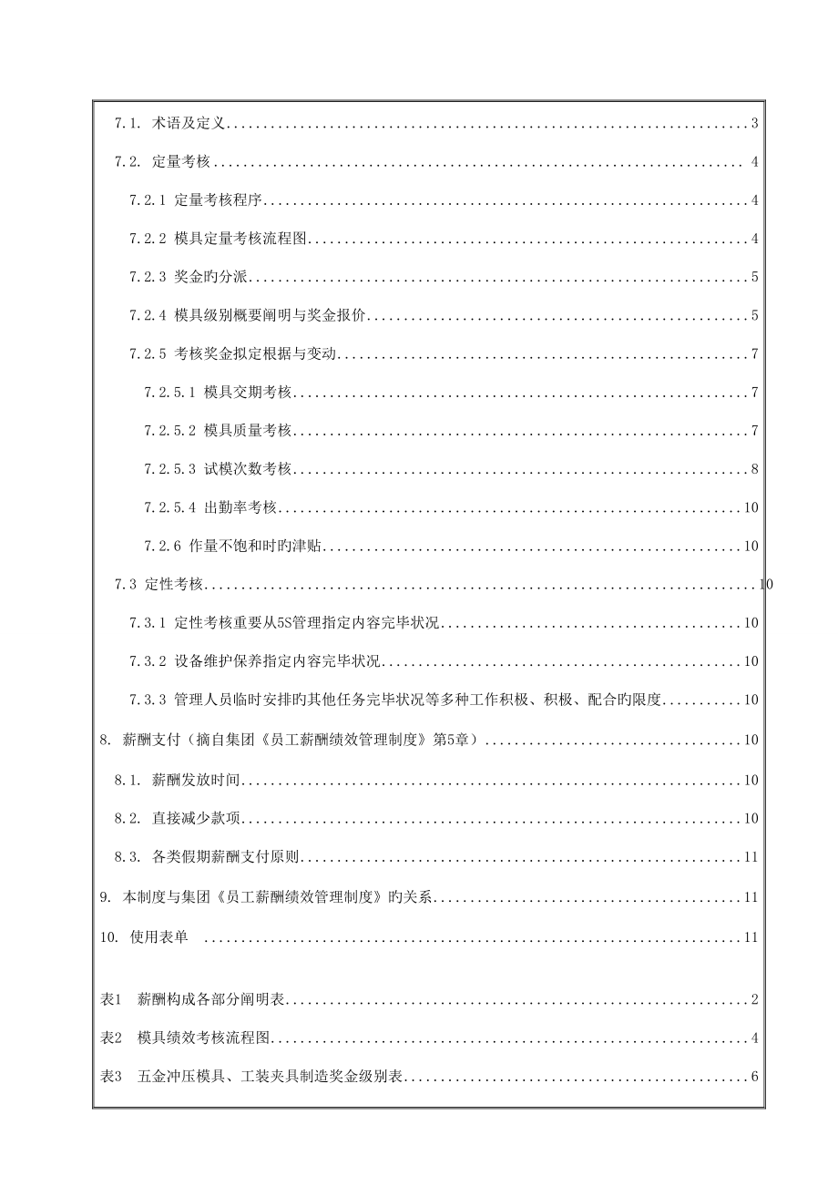 生产中心模具部薪酬绩效管理新版制度.doc