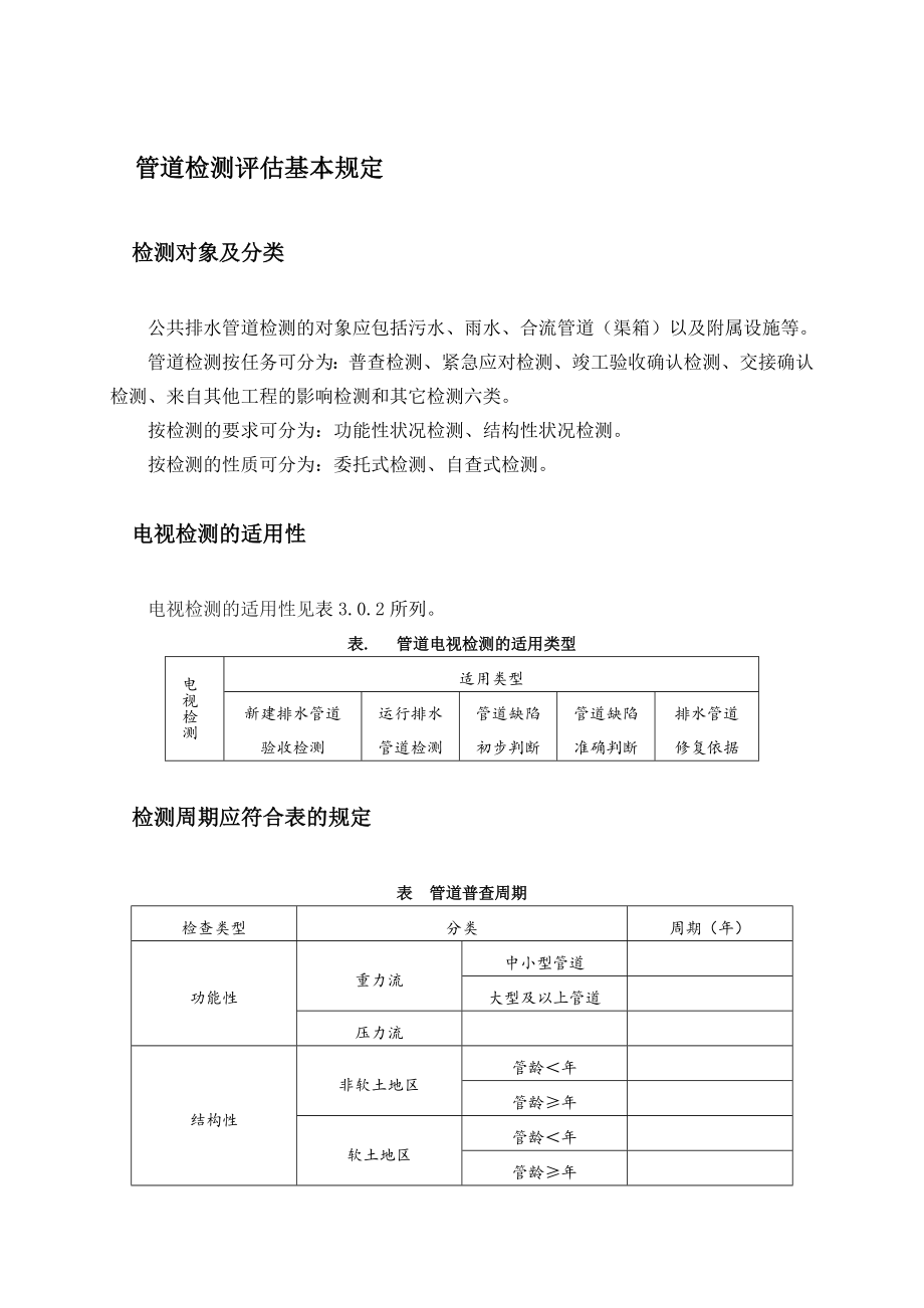 排水管道检测评估技术规程完整.doc