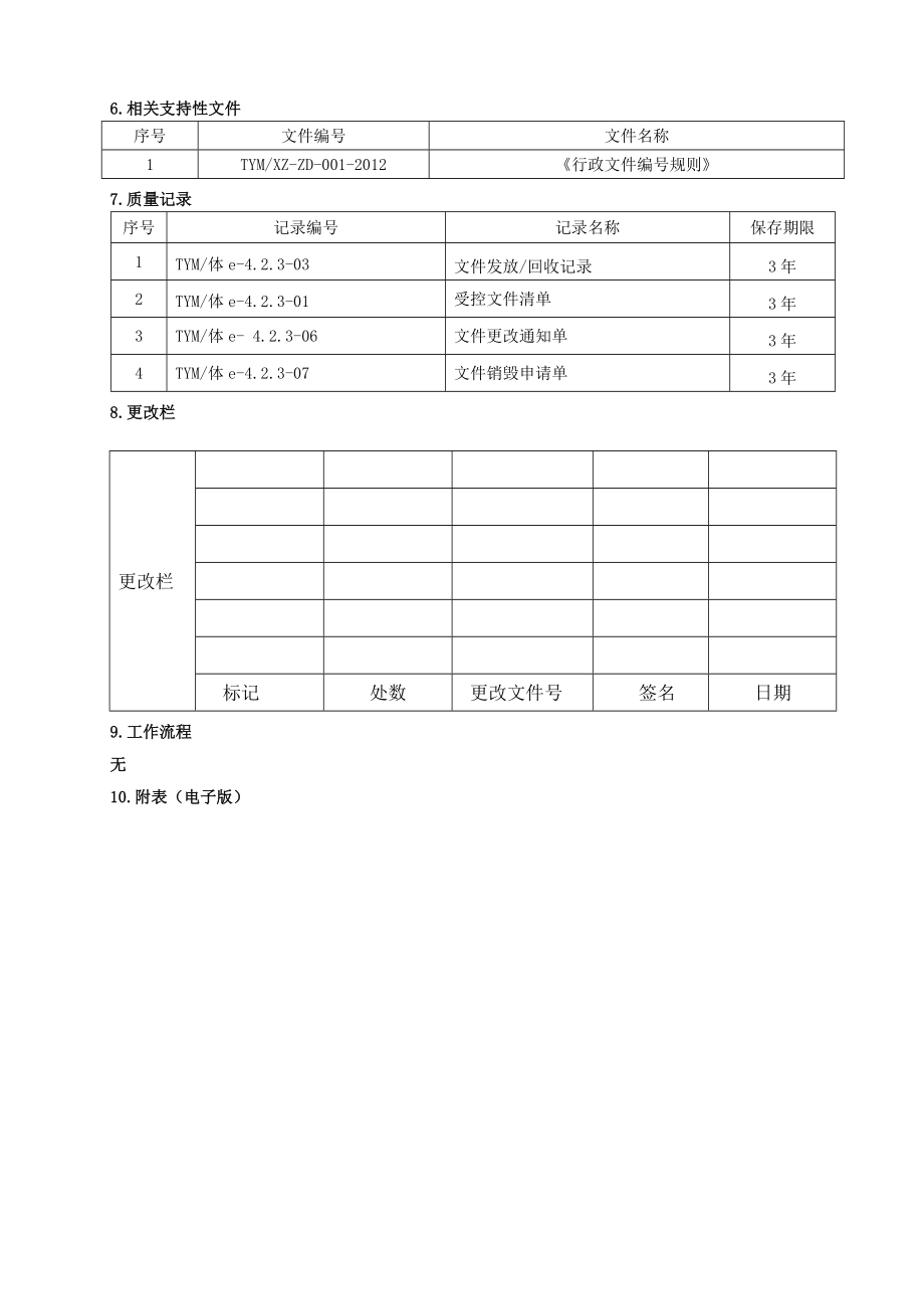 文件编号及格式管理规章制度.doc