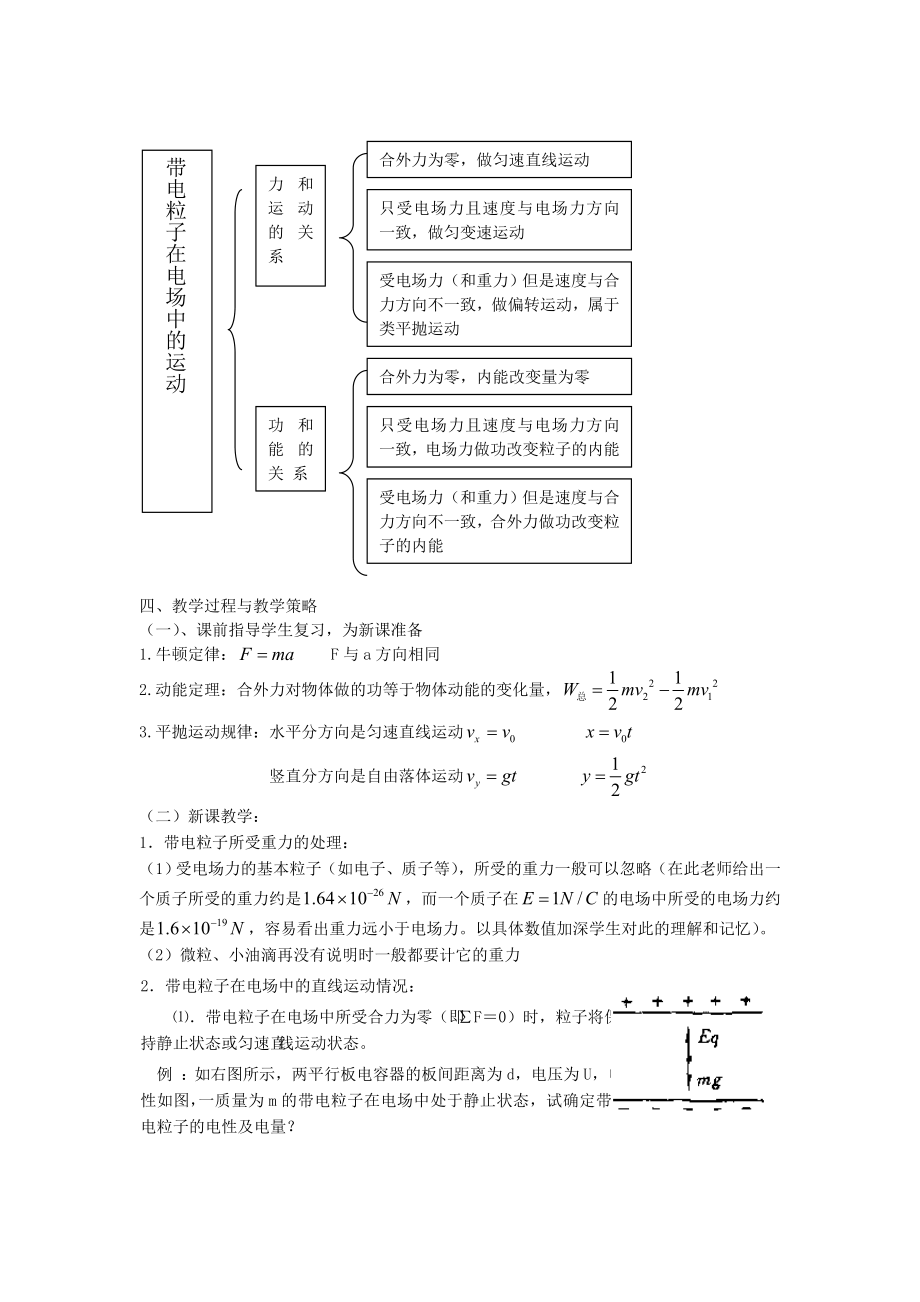 《带电粒子在电场中运动》教学设计.doc