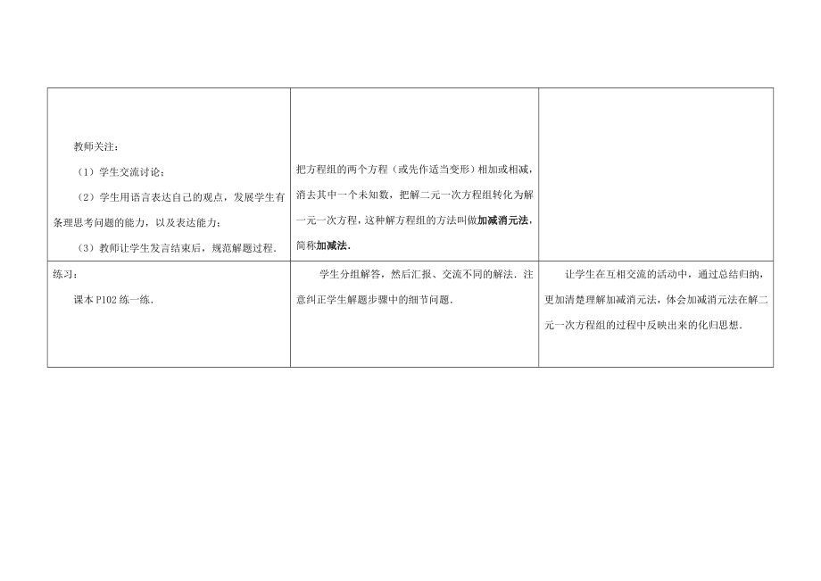 春七年级数学下册10.3解二元一次方程组教案（2）（新版）苏科版.doc