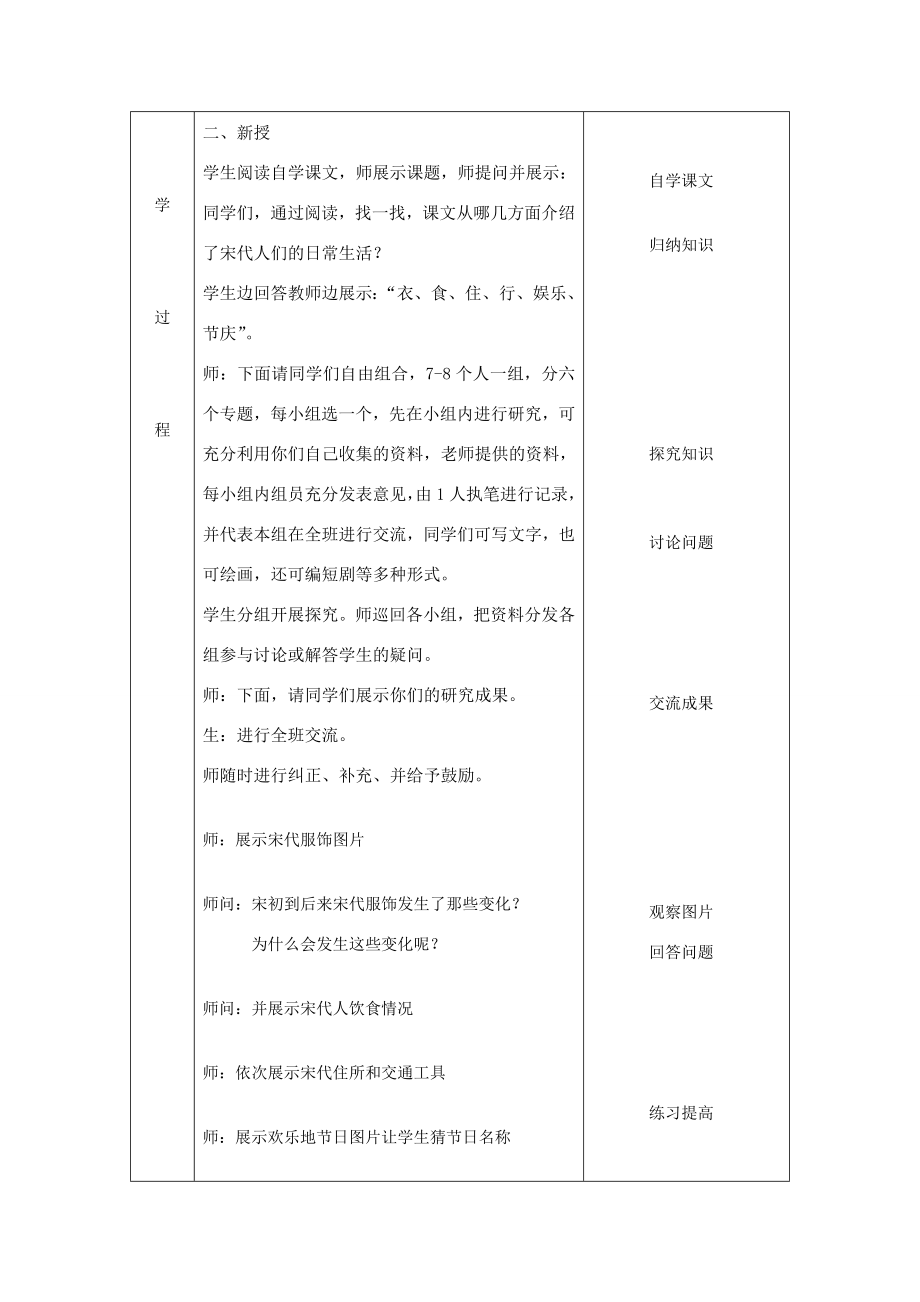 七年级历史下册第11课万千气象的宋代社会风貌教案人教新课标版.doc