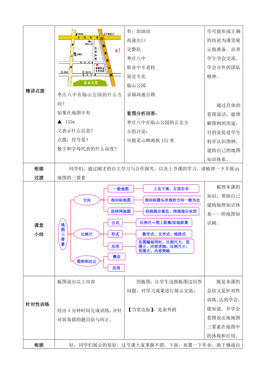 七年级地理上册2.1地图基本要素（第2课时）教案（新版）商务星球版（新版）商务星球版初中七年级上册地理教案2.doc