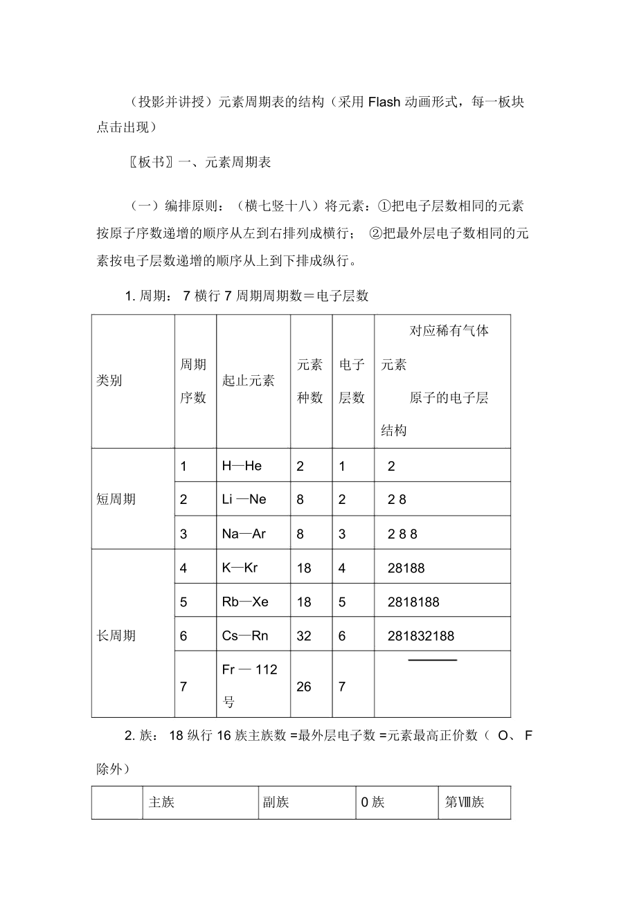 《元素周期表》全套教案.doc