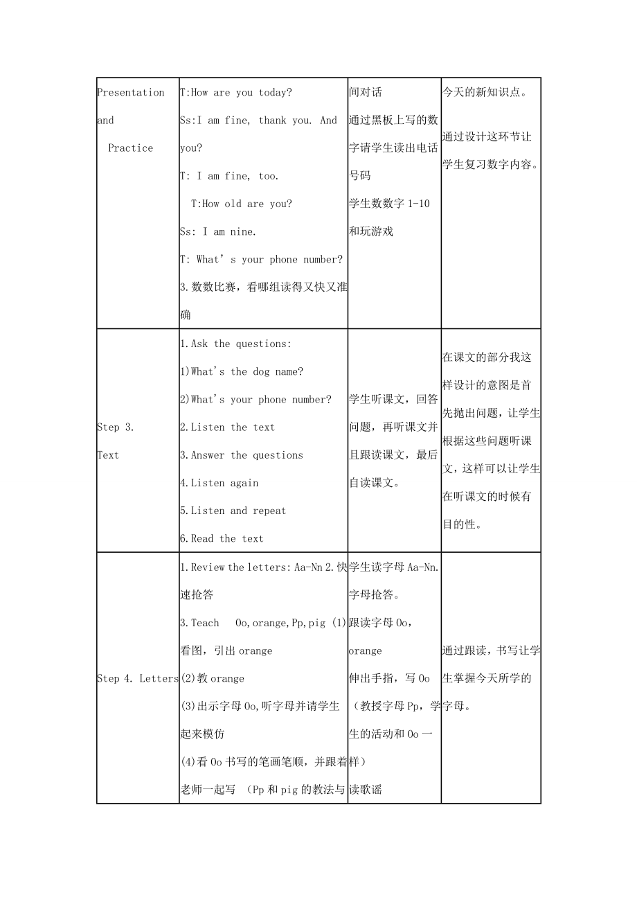 三年级英语上册Unit4AgeandPhoneNumbersPartB教学设计闽教版（三起）闽教版小学三年级上册英语教案.doc