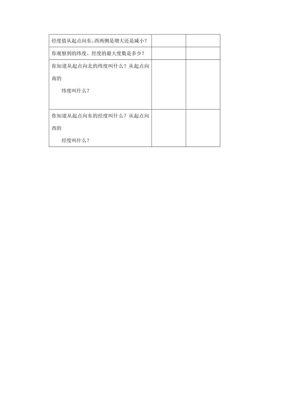 七年级科学上册《地球仪和地图》教案8浙教版.doc